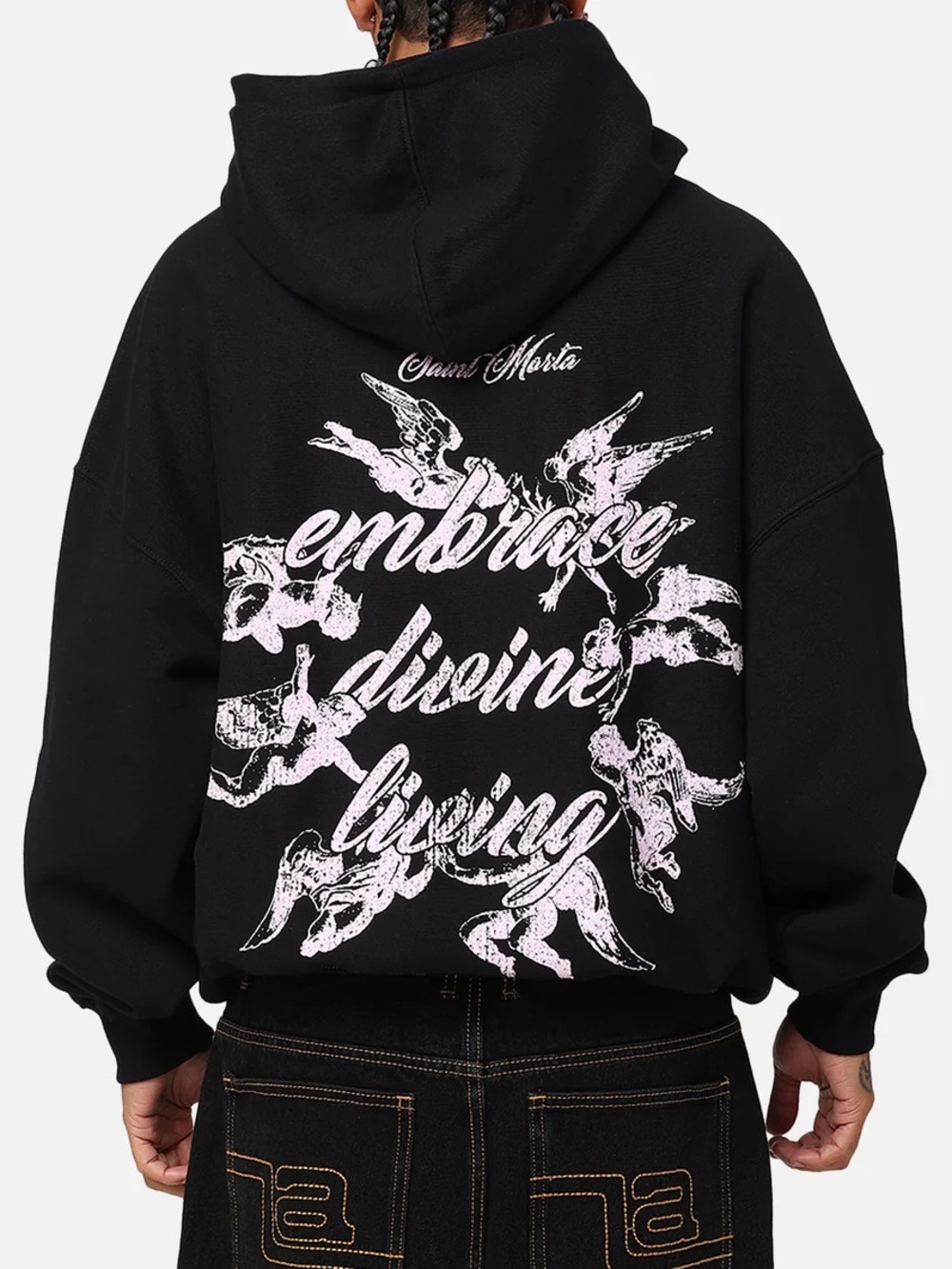 Saint Morta Divine Living black hoodie XL